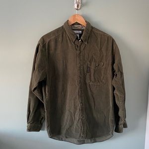 Columbia Men’s Shirt Jacket Olive Corduroy